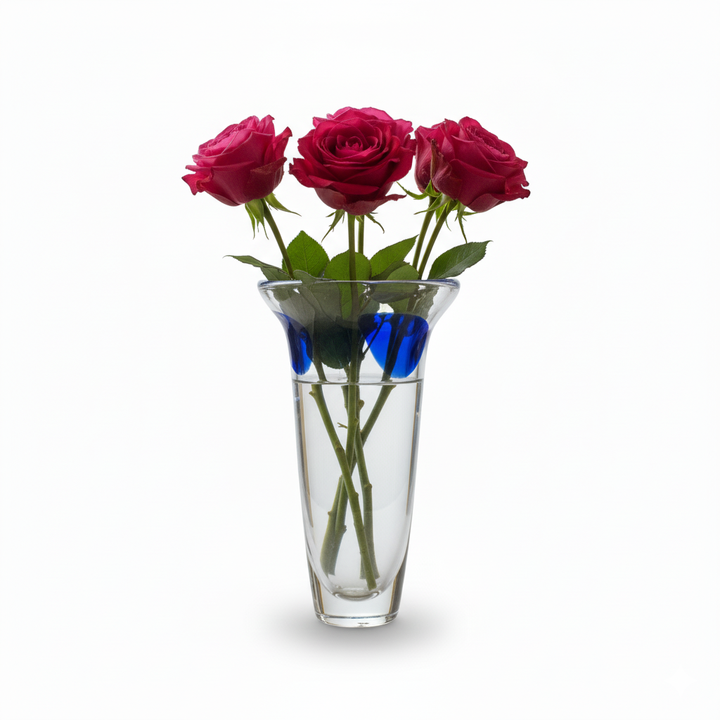 Ваза для цветов стеклянная Sakura 32 см (30240900) - фото 2