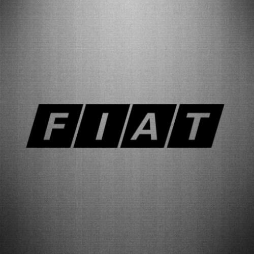 Наклейка Fiat 45x9,9 см Чорний (21778205)
