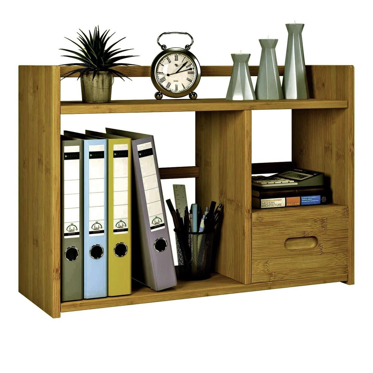 Полка-надстройка настольная из дерева Олини сиена (АКД-009505)