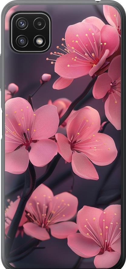 Чохол на Samsung Galaxy A22 5G A226B Пурпурова сакура (6075u-2581-42517)