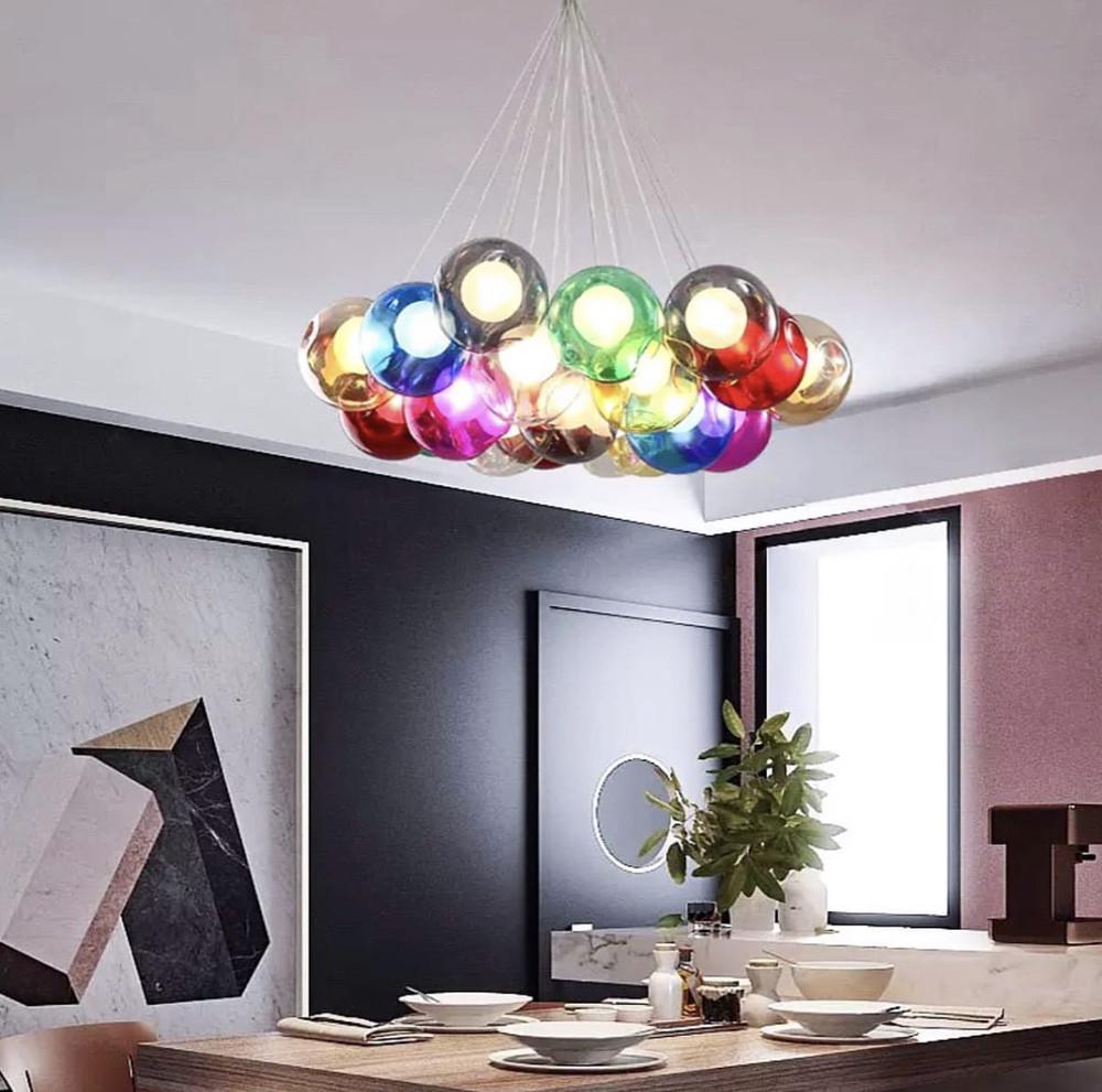 Светильник яркий Восса Multicolor на 19 цветных плафонов (AA225/19) Светильник яркий Восса Multicolor на 19 цветных плафонов (AA225/19)