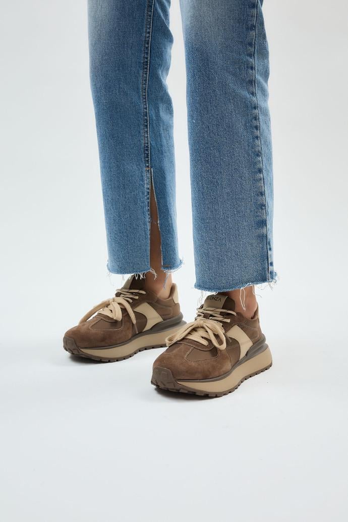 Кроссовки женские демисезонные LONZA р. 36 Коричневый (199141) - фото 3 Кроссовки женские демисезонные LONZA р. 36 Коричневый (199141) - фото 3