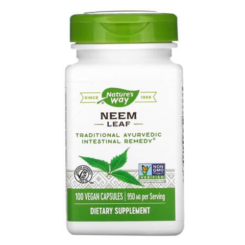 Nature's Way Neem Leaf 475 мг 100 Capsules (NWY-15120)