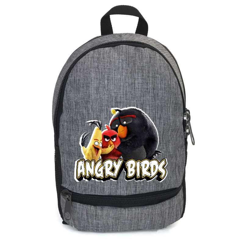 Школьный рюкзак подростковый Cappuccino Toys с принтом Angry Birds ANG-006-gry 12,5 л Серый (2064148381)