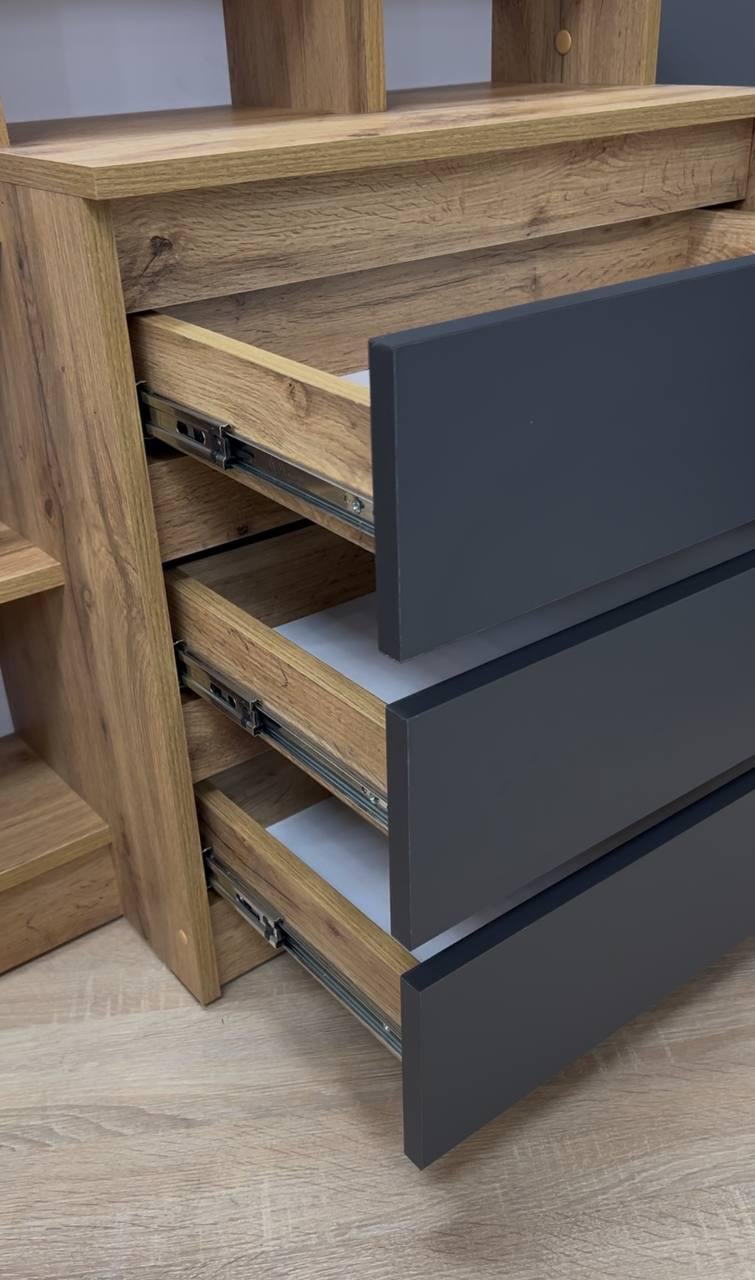 Комод Дженіфер 800х800х340 мм Дуб Аппалачі/Антрацитовий - фото 4 Комод Дженіфер 800х800х340 мм Дуб Аппалачі/Антрацитовий - фото 4