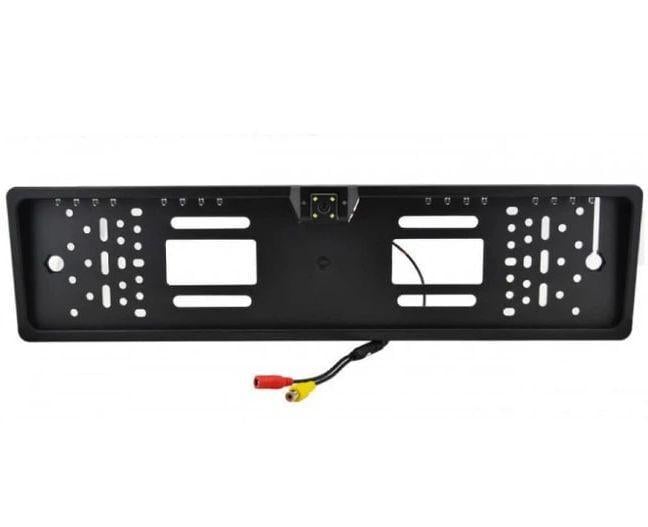 Рамка автомобильная для номера с камерой заднего вида и LED-подсветкой 54,5х14,5 см Черный (33801643)