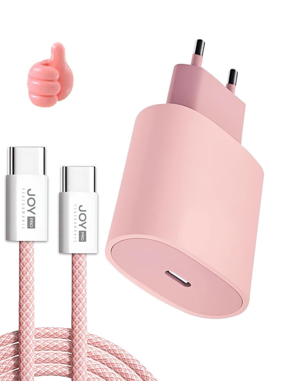 Зарядний пристрій JoyPro 20W з кабелем Type-C 1 м Рожевий (ca2b4ef3) - фото 1 Зарядний пристрій JoyPro 20W з кабелем Type-C 1 м Рожевий (ca2b4ef3) - фото 1