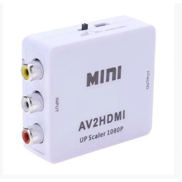 Адаптер AV RCA в HDMI с поддержкой FullHD и аудиосигнала конвертер для передачи видео и звука (5208) Адаптер AV RCA в HDMI с поддержкой FullHD и аудиосигнала конвертер для передачи видео и звука (5208)