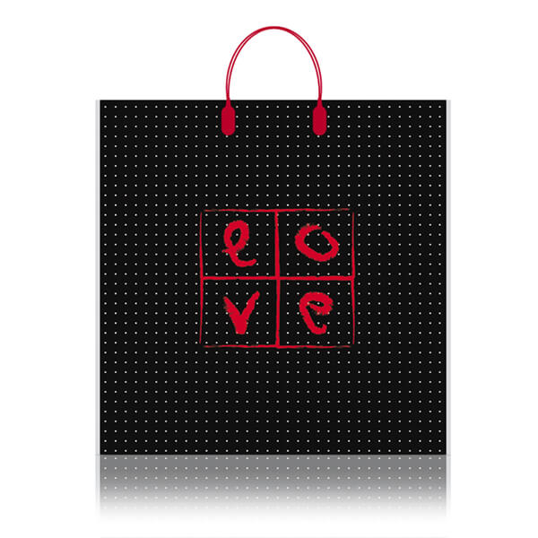 Пакет з пластиковою ручкою Love 40х40 см 10 шт.