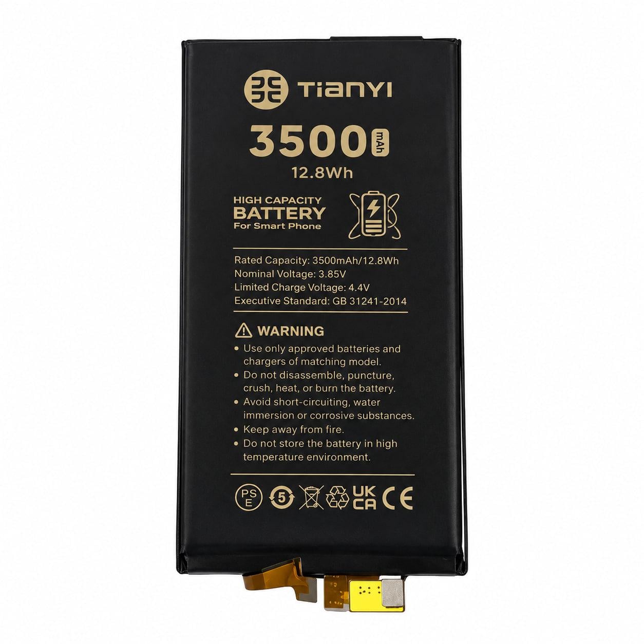 Акумулятор Tianyi для IPhone 14 high capacity 3500mAh no controler (000568993)