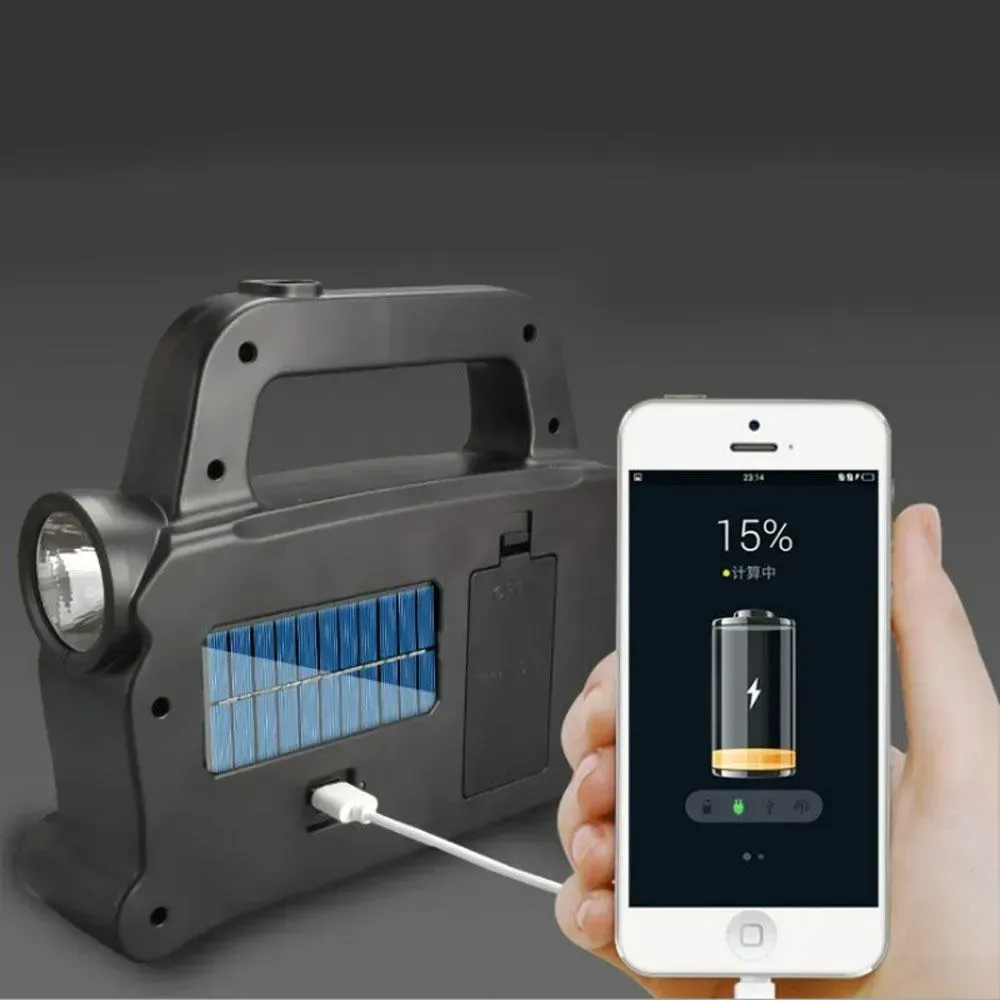 Ліхтар ручний HB 6168 на сонячній батареї акумуляторний (234563737) - фото 2 Ліхтар ручний HB 6168 на сонячній батареї акумуляторний (234563737) - фото 2