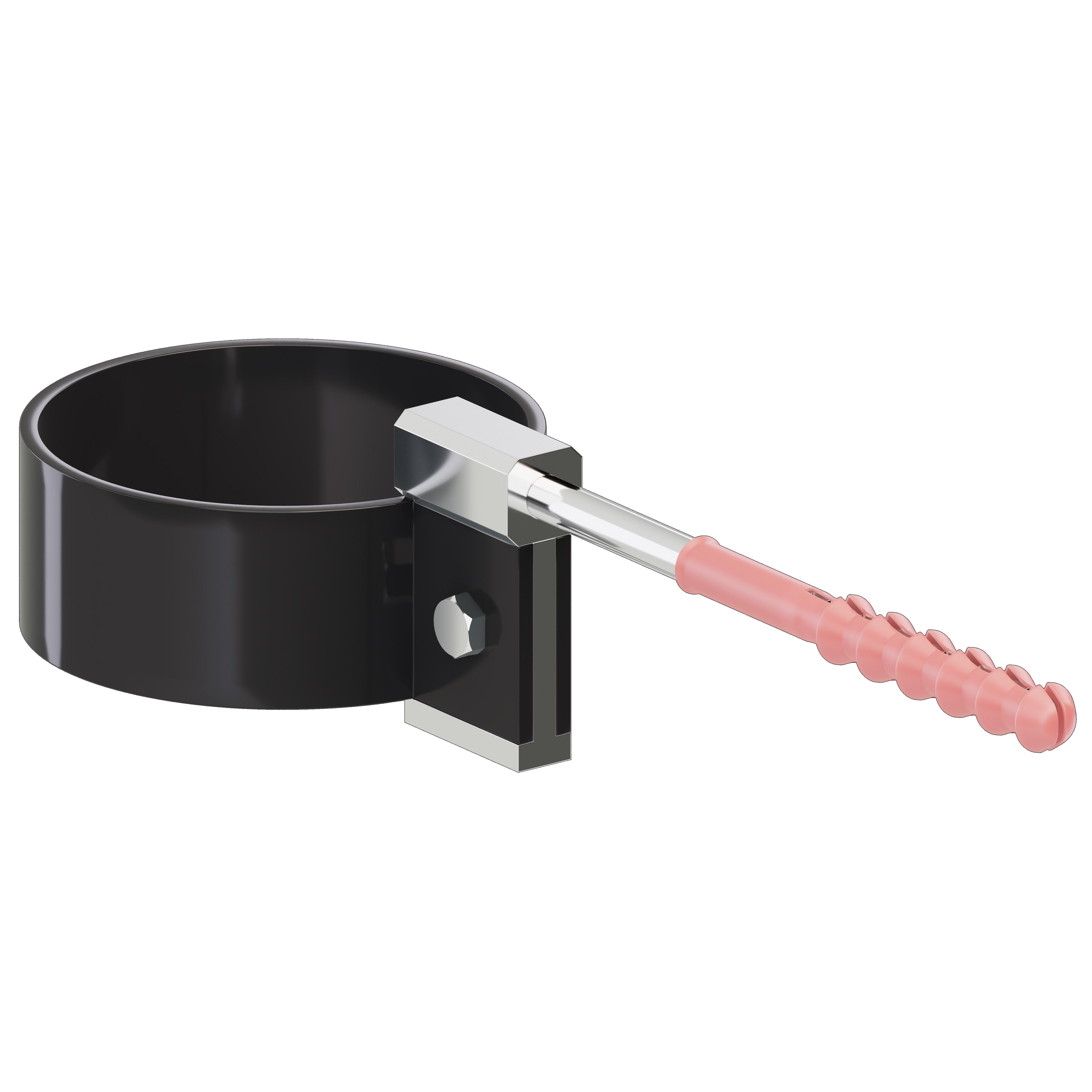 Хомут трубы KROP 90 мм Темно-коричневый (2062) - фото 2 Хомут трубы KROP 90 мм Темно-коричневый (2062) - фото 2