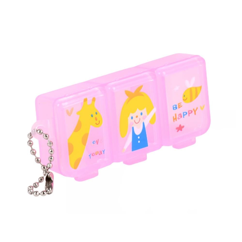 Таблетниця Міні R100800 7,5х3,5х2 см 3 відділення Рожевий (31608803) Таблетниця Міні R100800 7,5х3,5х2 см 3 відділення Рожевий (31608803)