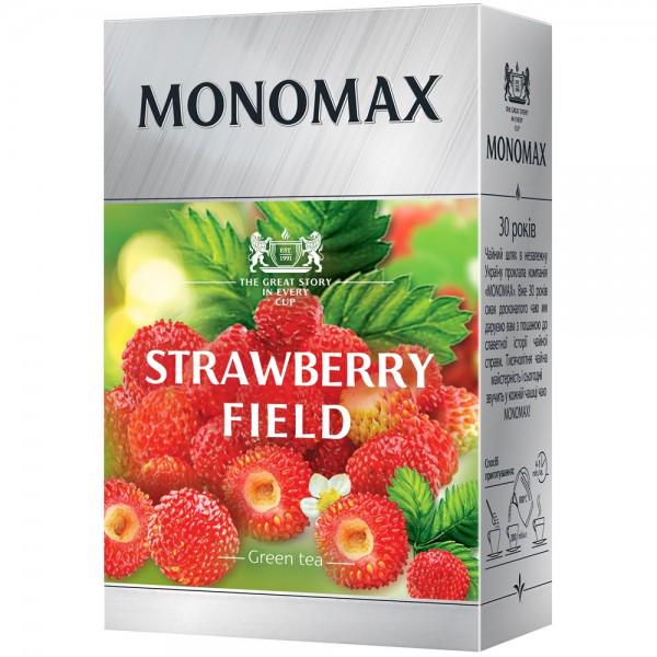 Чай зеленый китайский листовой Мономах Strawberry field с ягодами 80 г