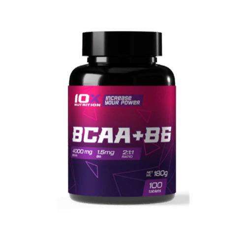 Амінокислота BCAA для спорту 10XNutrition BCAA + B6 100 Tabs