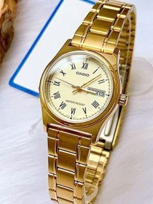 Наручные часы женские Casio LTP-V006G-9B Timeless Collection Lady Timeless Collection Желтый (2917375439)