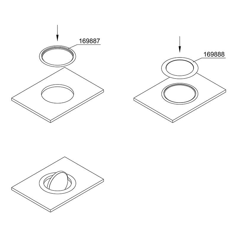 Система під відро для сміття в стільницю Ferro Fiori нержавіюча сталь d 238 мм Алюміній (169888) - фото 8 Система під відро для сміття в стільницю Ferro Fiori нержавіюча сталь d 238 мм Алюміній (169888) - фото 8