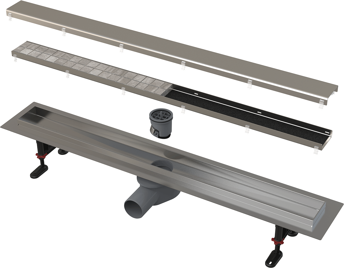 Трап лінійний Alca Plast APZ13-DOUBLE9-650 (SW-72971) Трап лінійний Alca Plast APZ13-DOUBLE9-650 (SW-72971)