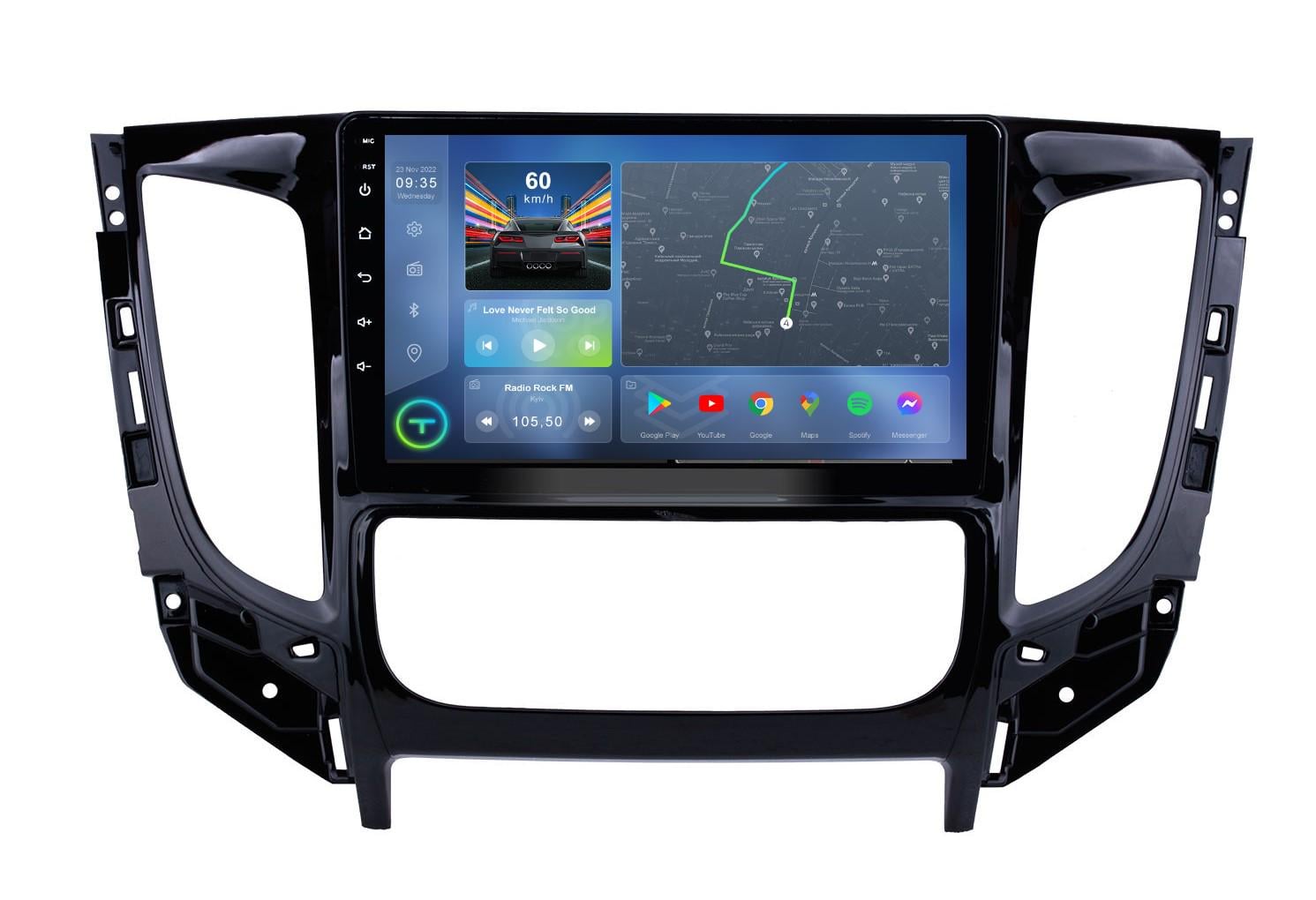 Автомагнитола штатная Torssen F9332 для Mitsubishi L200 Climate 2015-2019 г. 4G/Carplay/DSP 3/32 GB 9" (20221096)