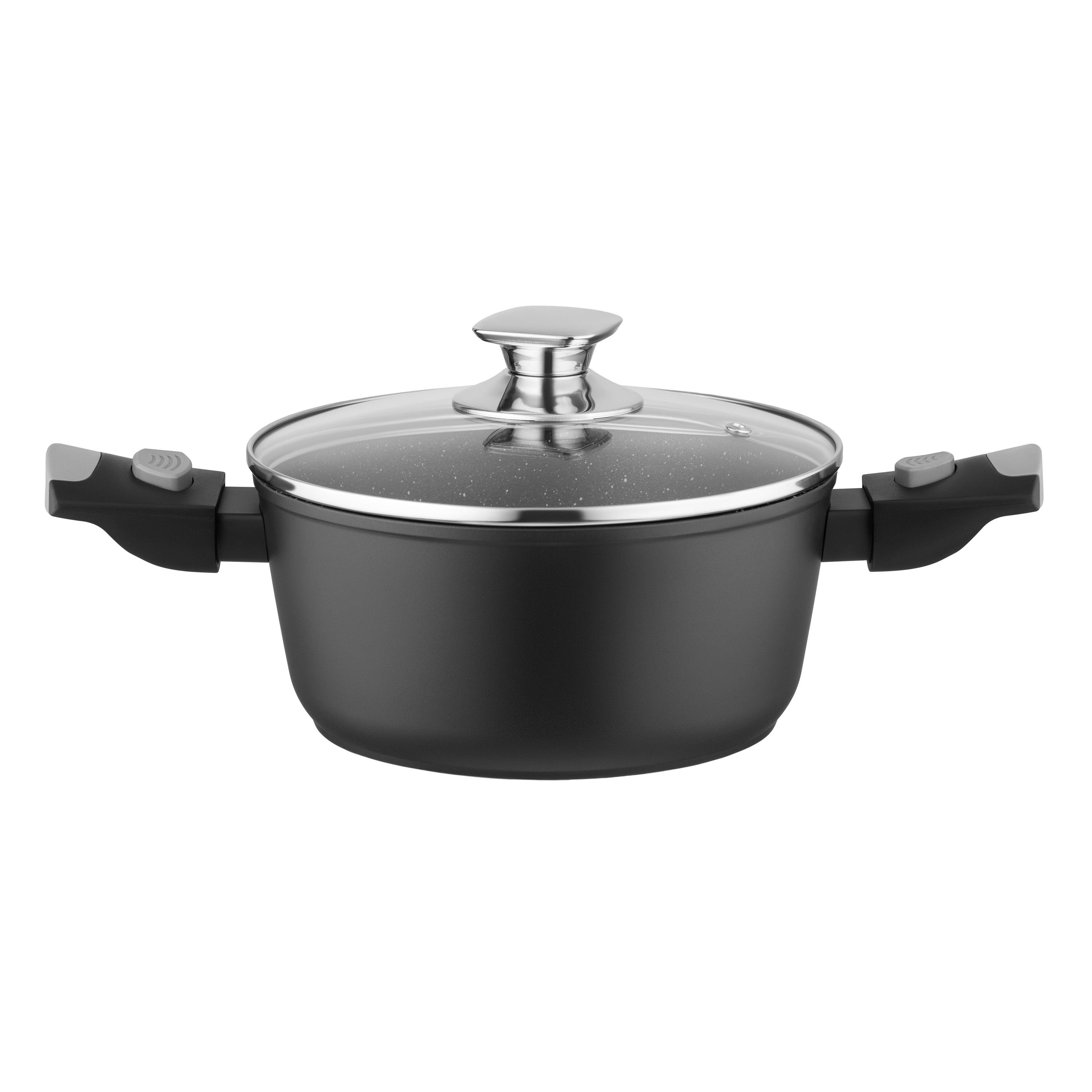 Кастрюля с крышкой Ardesto Gemini Bari 2,5 л d 20 см Черный (AR1925AC) Кастрюля с крышкой Ardesto Gemini Bari 2,5 л d 20 см Черный (AR1925AC)