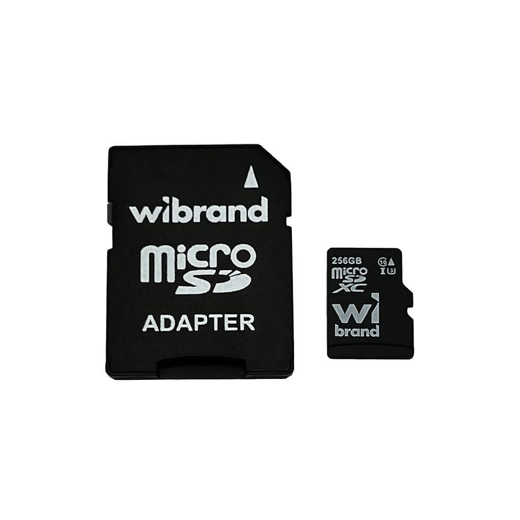 Карта памяти microSDXC Wibrand 256Gb class 10 Adapter SD (20278)