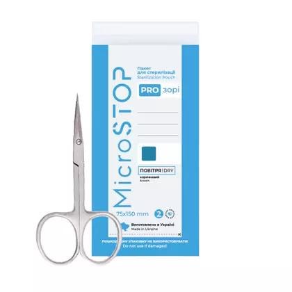 Крафт-пакеты MicroSTOP PRO-ЗВЕЗДЫ с индикатором 4 класса 150х75 мм Белый (24470277)