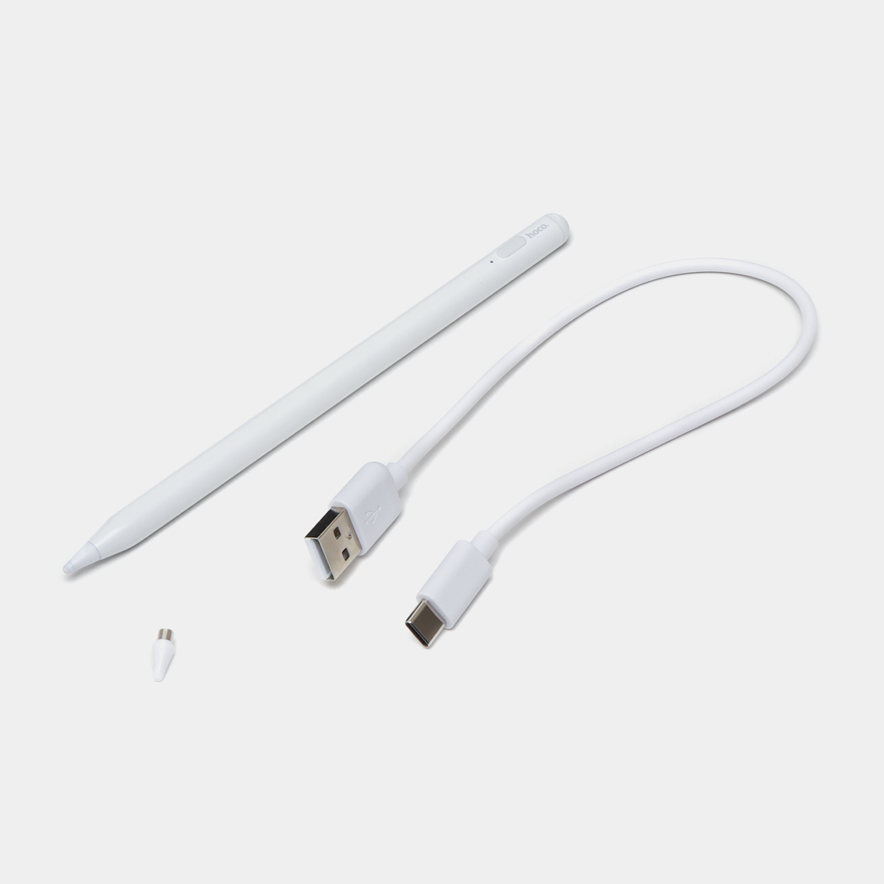 Стилус Hoco GM109 універсальний з акумулятором для сенсорних пристроїв Білий - фото 6