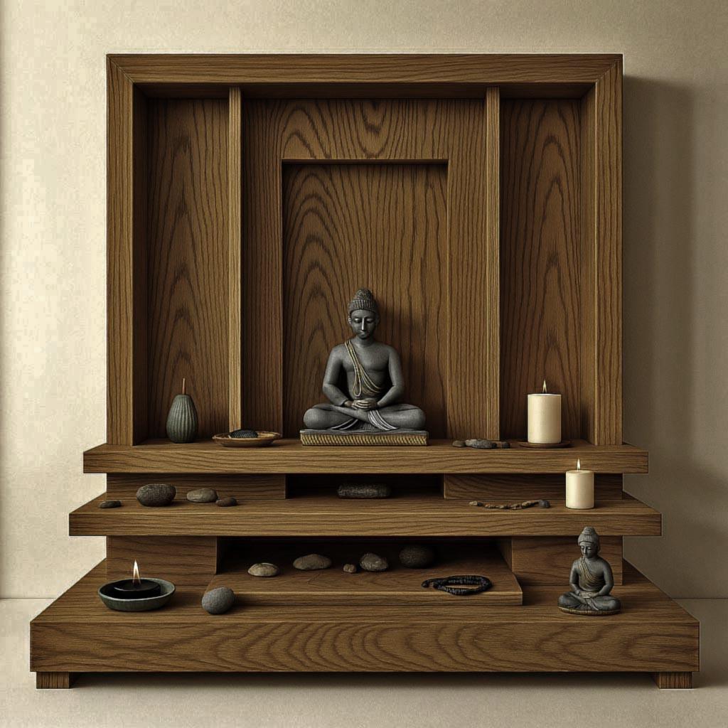 Алтарь для медитации из дерева Адамаш Кортадо (ЛАТ-000637)