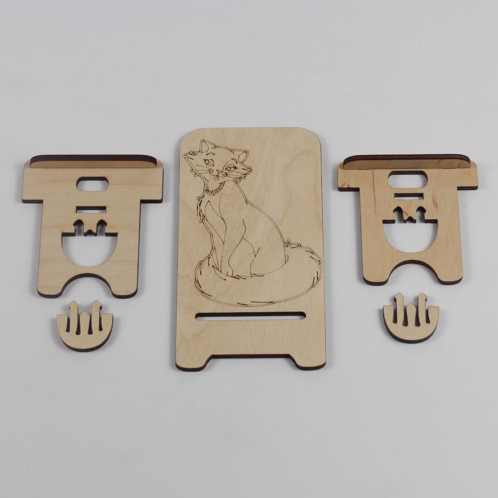 Підставка-тримач для телефону з дерева для дітей 2 (157 (03020154) - фото 4 Підставка-тримач для телефону з дерева для дітей 2 (157 (03020154) - фото 4