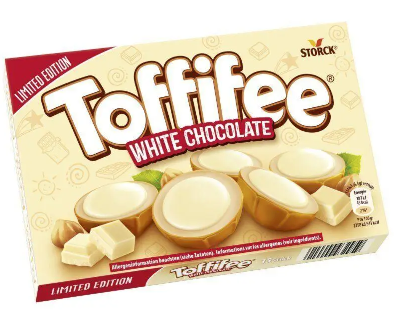 Конфеты Toffifee White Chocolate Limited Edition 125 г (1686218644)