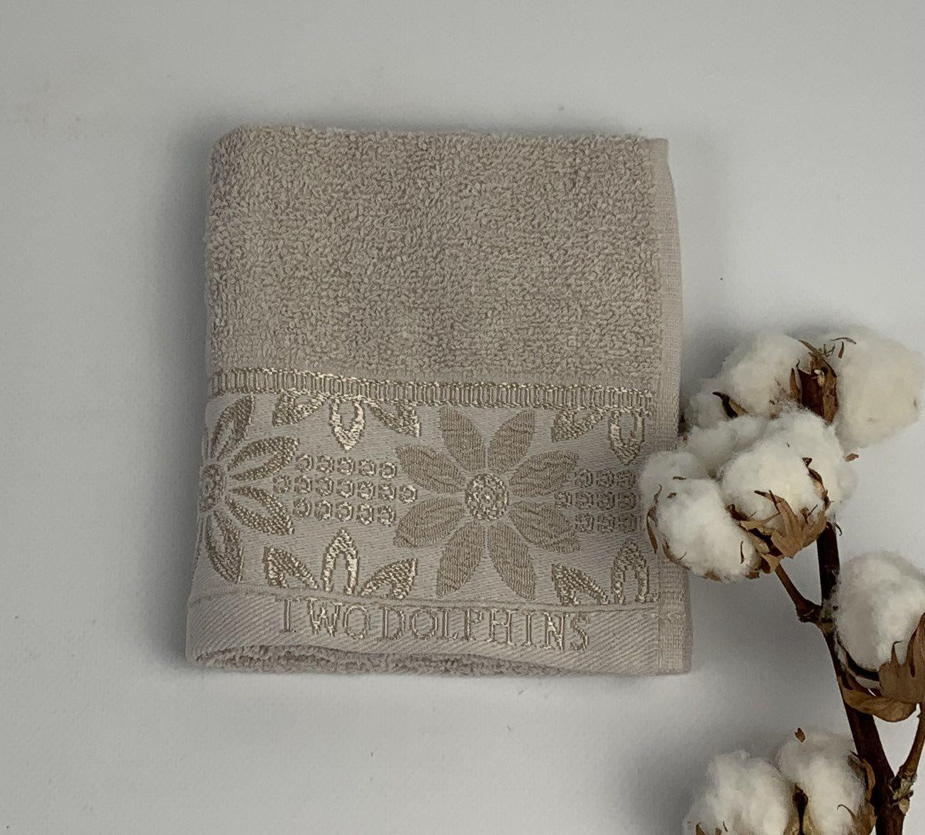 Полотенце Two Dolphins Vip Cotton Kaluga A152 30х50 см Бежевый (CN32128)