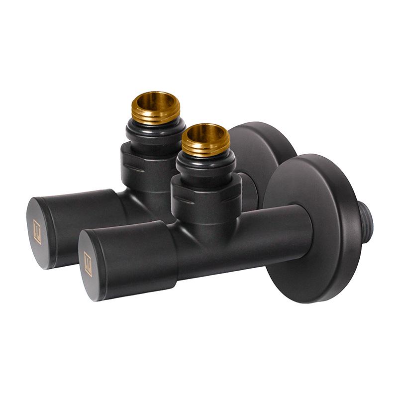 Комплект дизайн кранов Ideale Dante 1/2”x1/2” Черный