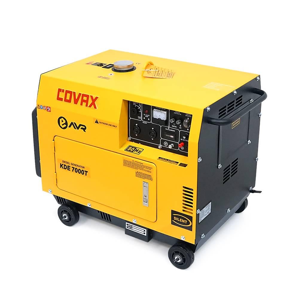 Генератор дизельний Covax KDE7000T 1-фазний 230V 50Hz 5,0kVA/4,5kW бак 15 л 920x520x780 мм 145 кг (36372)