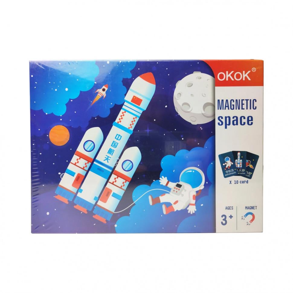 Пазлы деревянная игрушка oKoK MD магнитные Космос (IP-177-P-33-4)