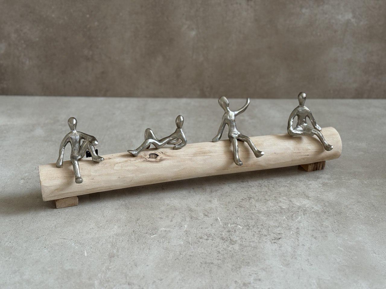 Статуетка люди зі змістом J-LINE дерев'яна 53 см