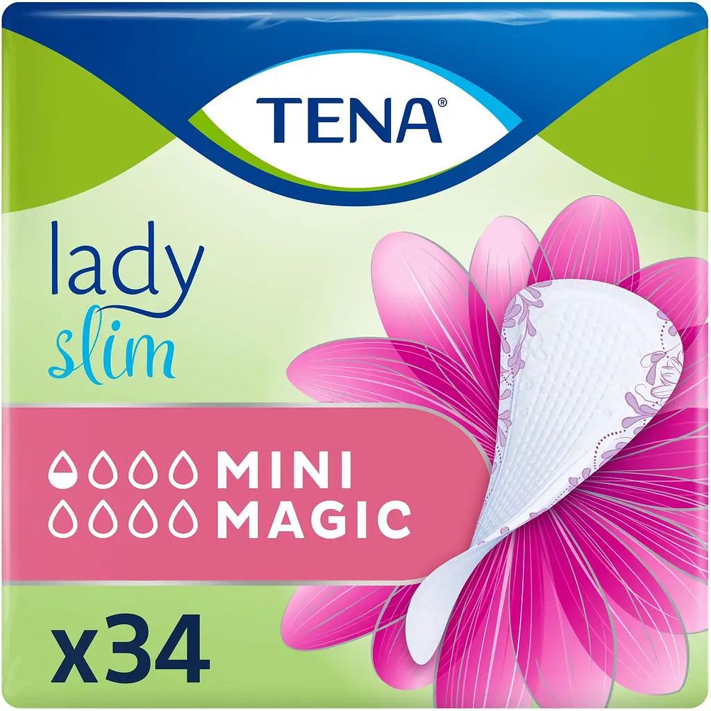 Урологические прокладки женские TENA Lady Slim Mini Magic ультратонкие 0,5 капли 34 шт. (000006742)