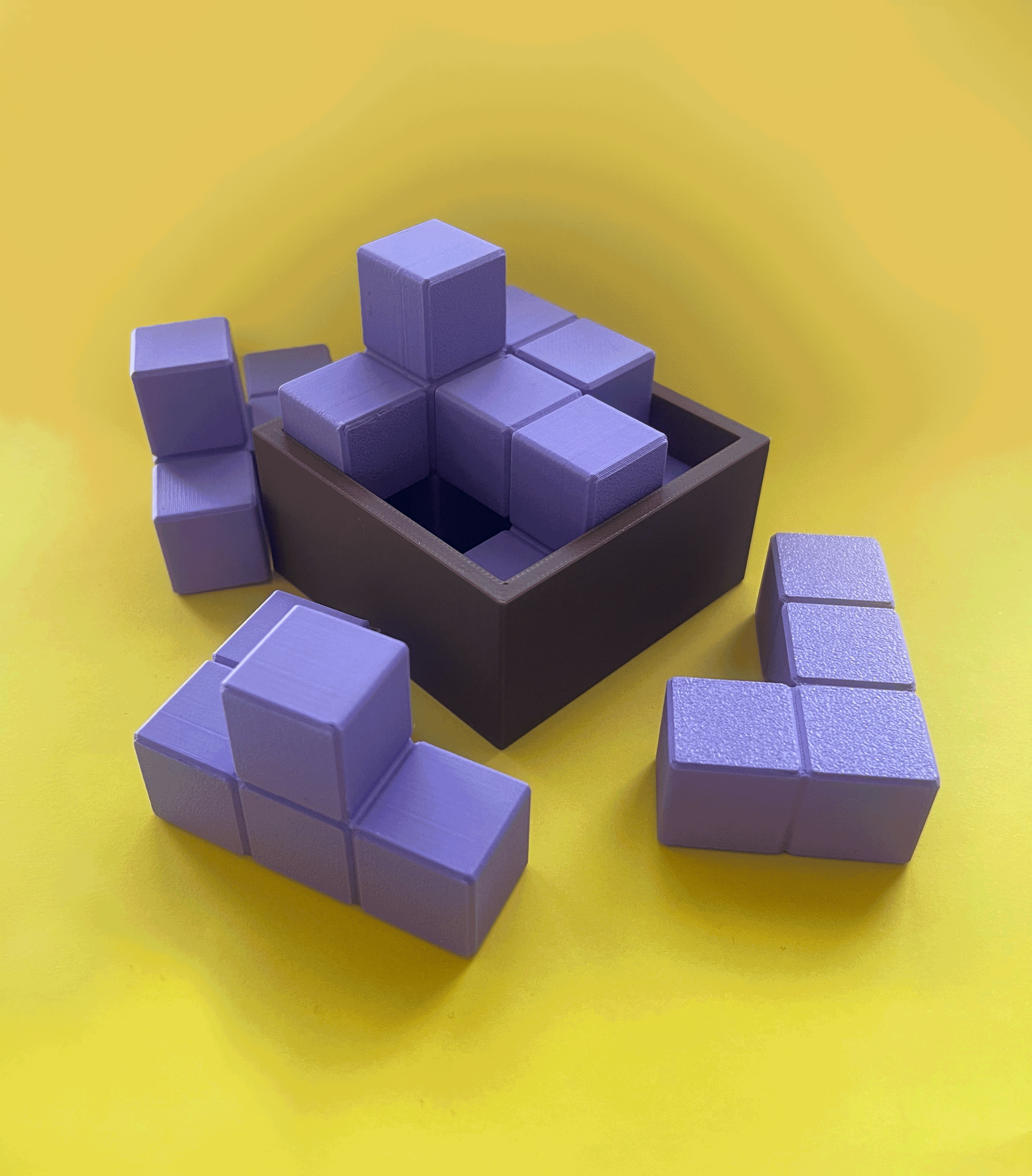 Головоломка 3Д Загадковий куб Фіолетовий