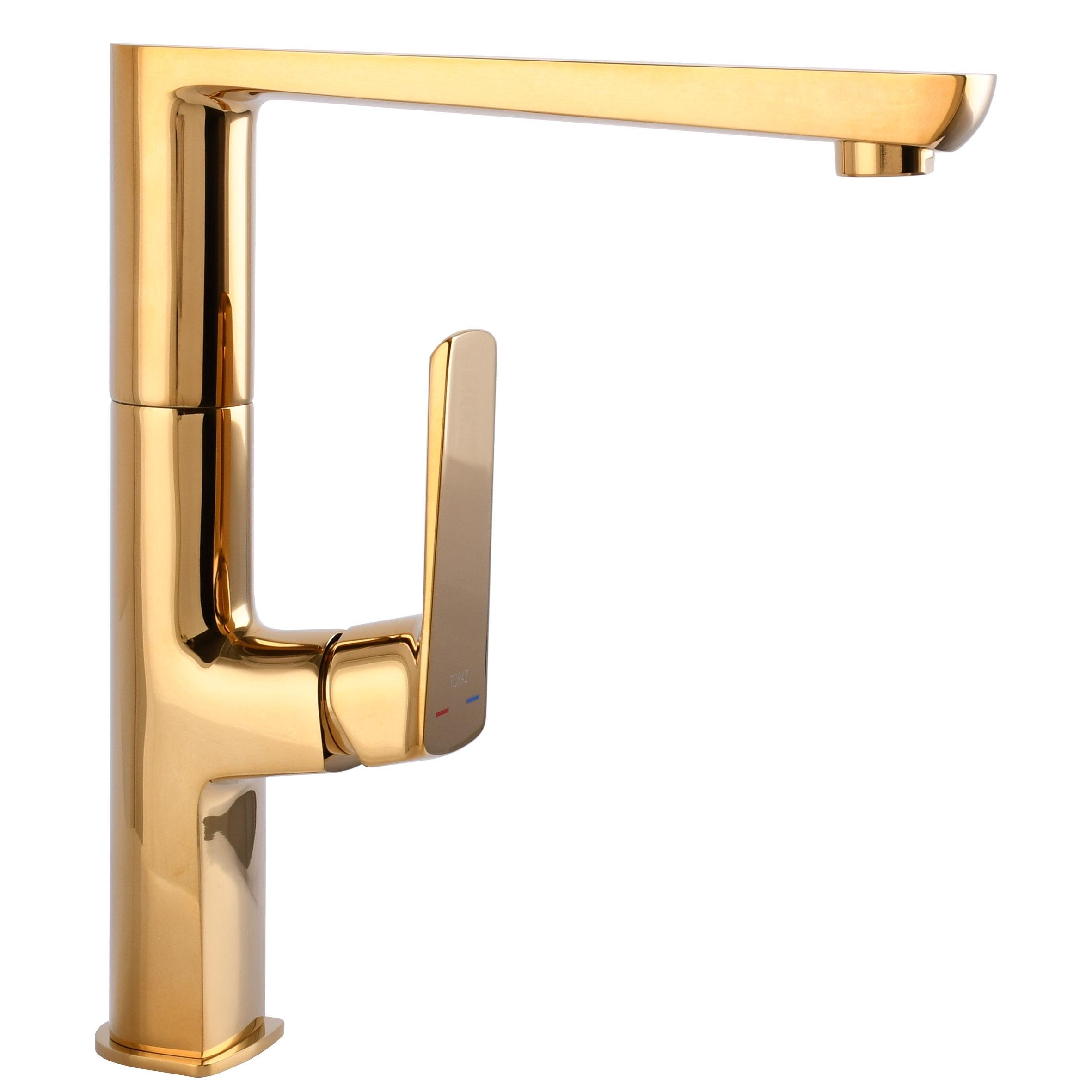 Смеситель для кухни TOPAZ Lexi TL 21401-H57-AU 000028522 однорычажный Золотой (235923)