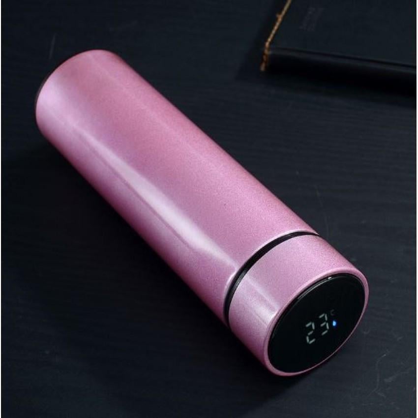 Термос A-PLUS 73500-АР з датчиком температури води із нержавіючої сталі 500 мл Рожевий (1403128251)