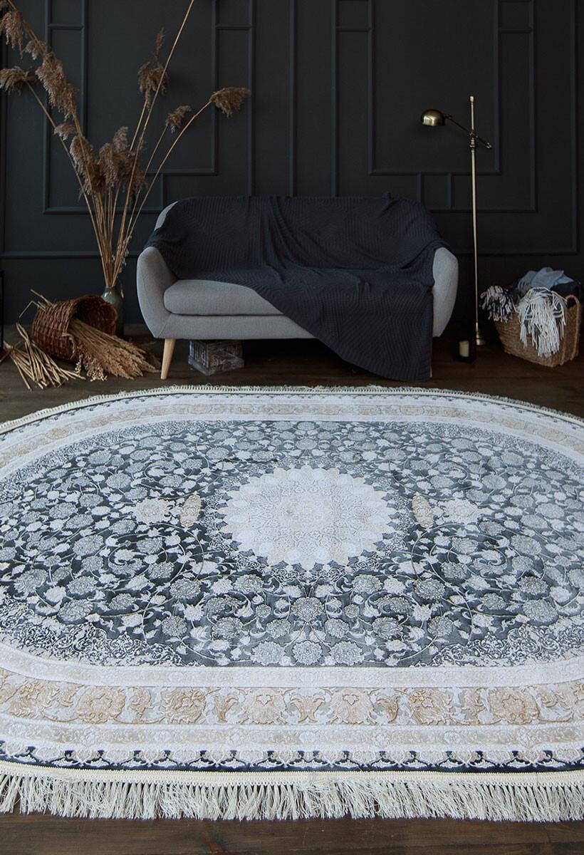 Ковер акриловый Xyppem g142 gr овал 200x300 см (72932030)