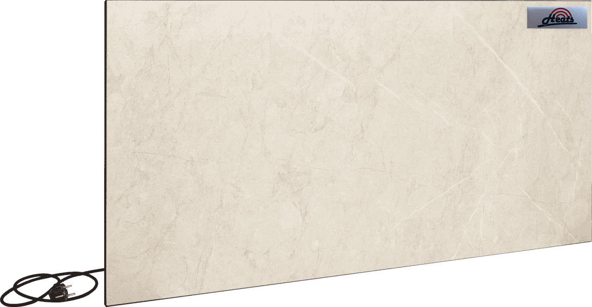 Обогреватель керамический электрический панельный Heats 1000 Stone с терморегулятором Бежевый (2656552790)