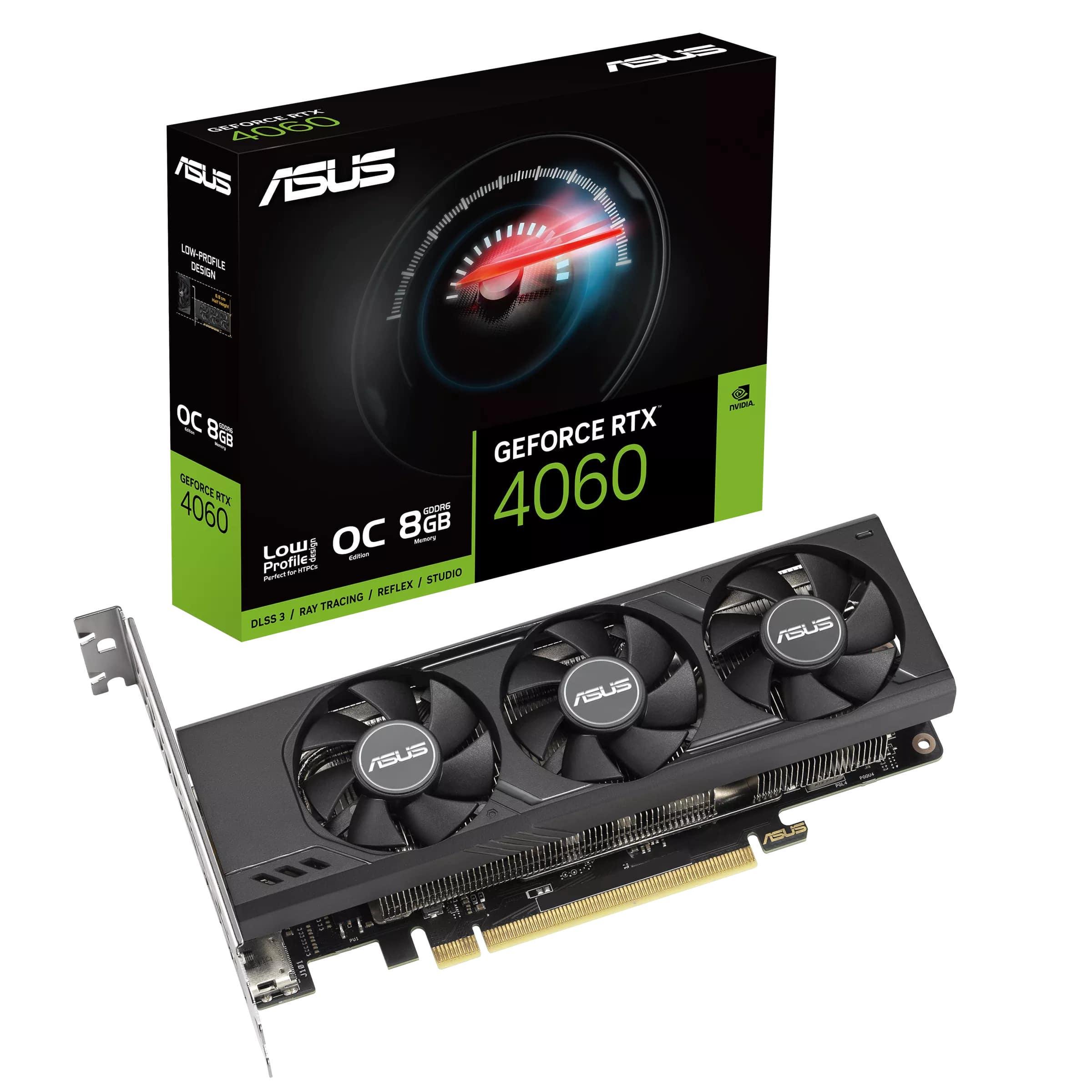 Відеокарта Asus GeForce RTX 4060 8GB GDDR6 OC low profile RTX4060-O8G-LP-BRK (ERC-90YV0JL0-M0NA00) - фото 6