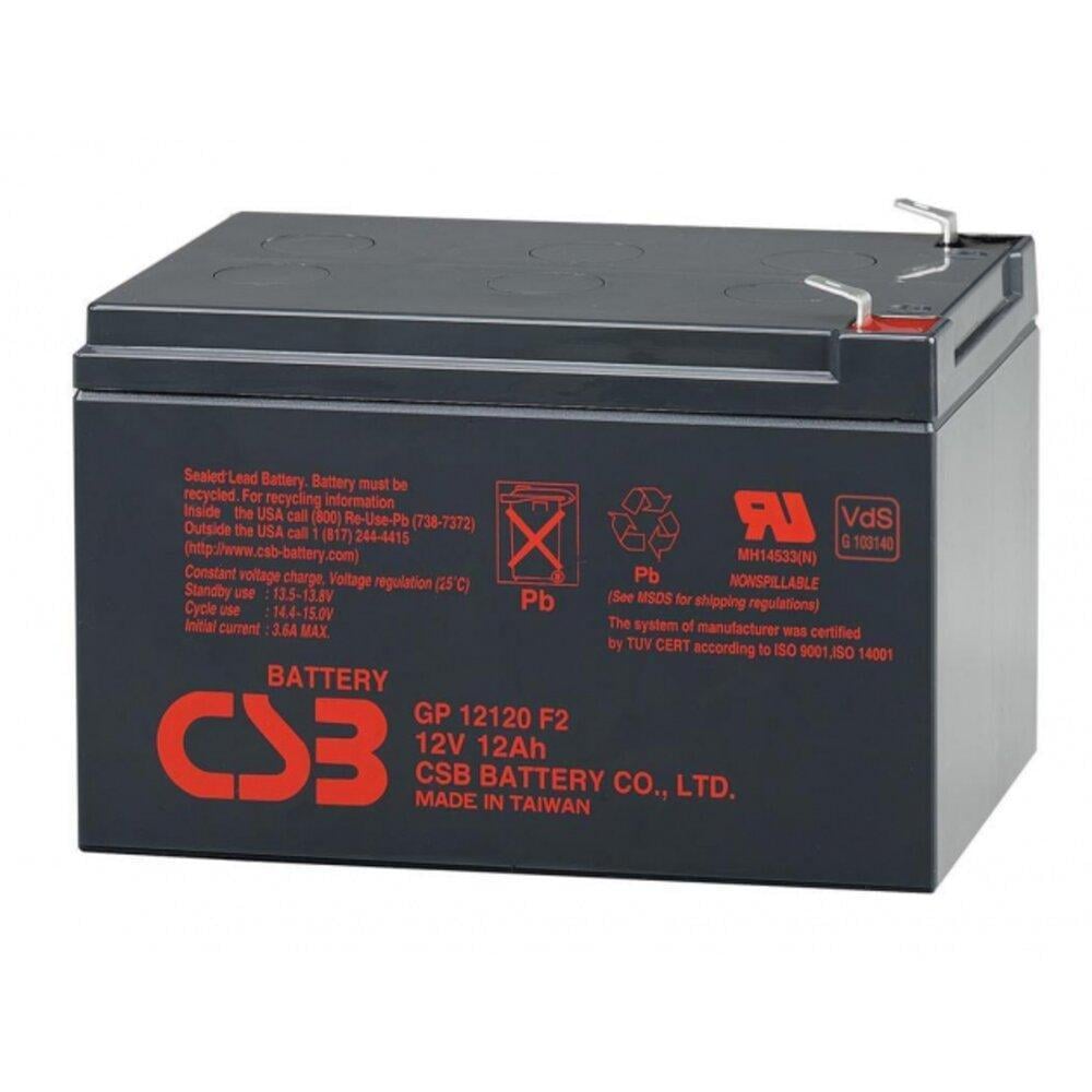 Аккумуляторная батарея AGM CSB GP12120F2 12V 12Ah Аккумуляторная батарея AGM CSB GP12120F2 12V 12Ah