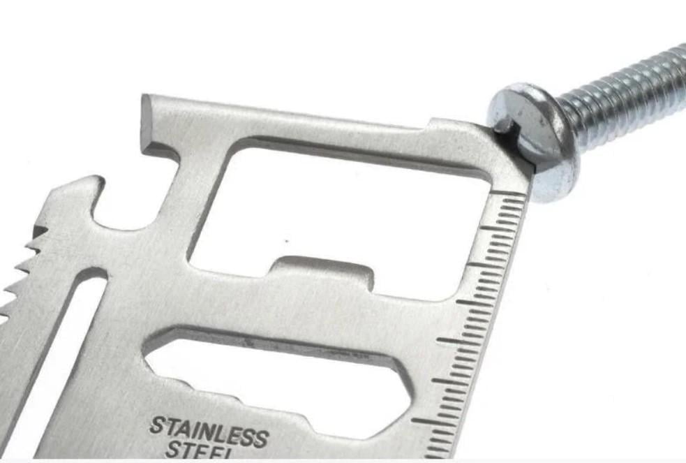 Мультитул універсальний з нержавіючої сталі у вигляді кредитної картки (2104618610) - фото 9 Мультитул універсальний з нержавіючої сталі у вигляді кредитної картки (2104618610) - фото 9