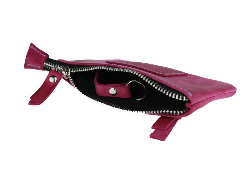 Ключница FREESKIN Type 2 кожанная 14x7x1 см Фуксия (81108) - фото 4 Ключница FREESKIN Type 2 кожанная 14x7x1 см Фуксия (81108) - фото 4