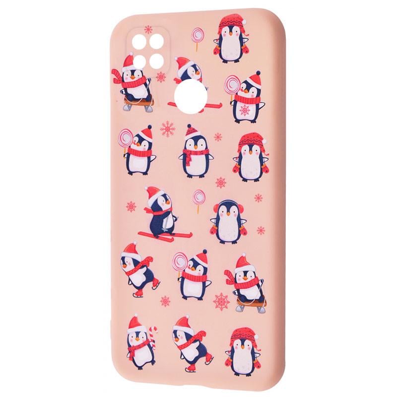 Чехол TPU WAVE Fancy для Xiaomi Redmi 9C Penguins/Pink sand (156028)