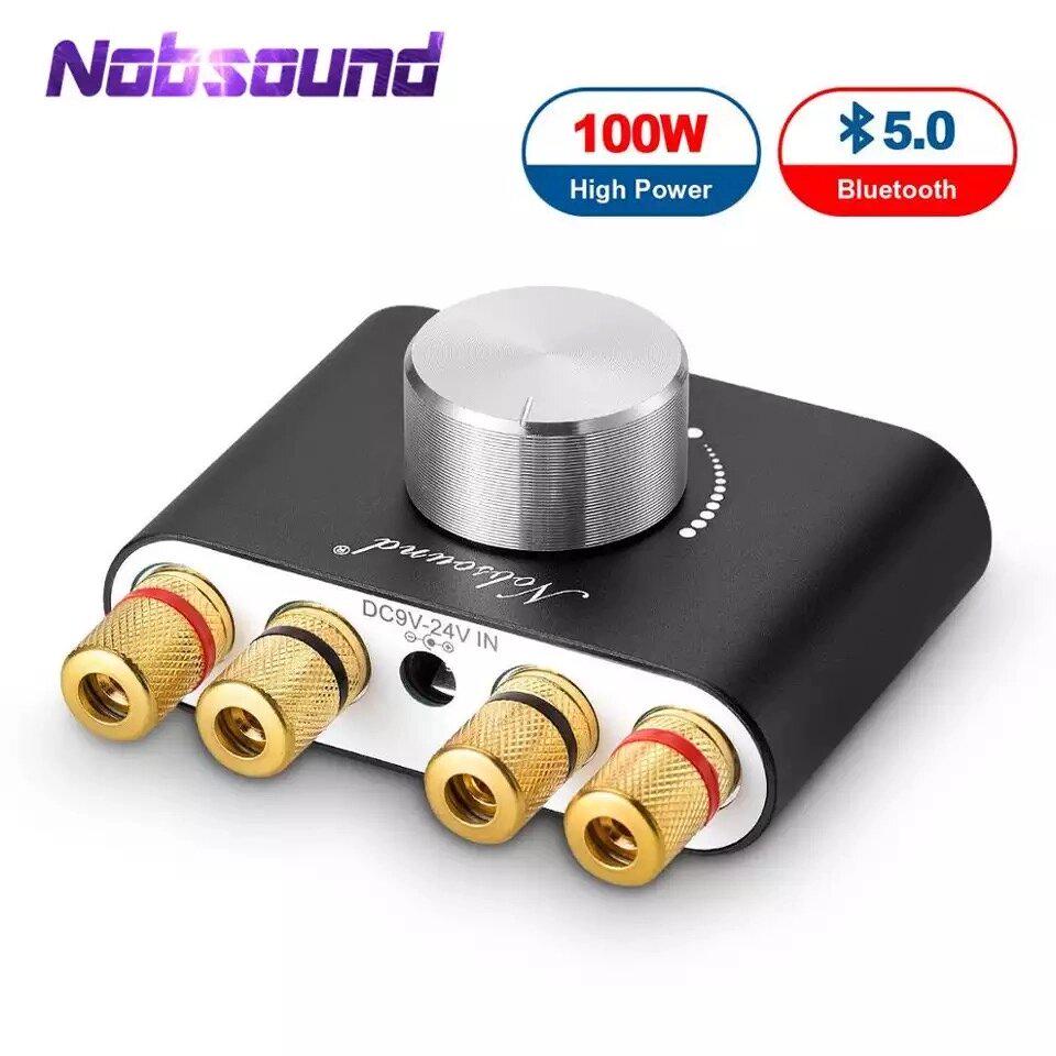 Підсилювач потужності звуку NOBSOUND NS-01G Pro HI-FI 2х50 Вт Bluetooth (NS-01G) - фото 5