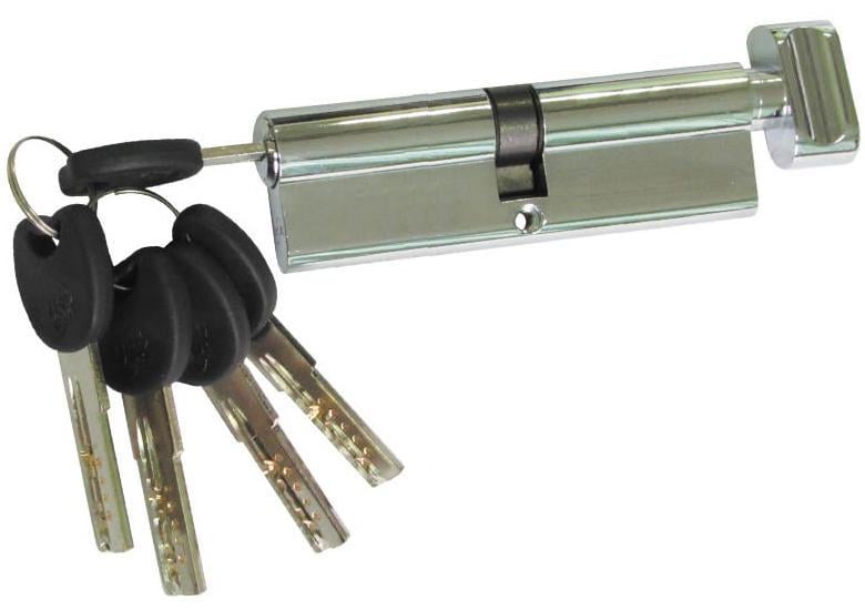 Цилиндровый механизм USK ZC-100 50x50 ключ/поворотник Никель (20789963)