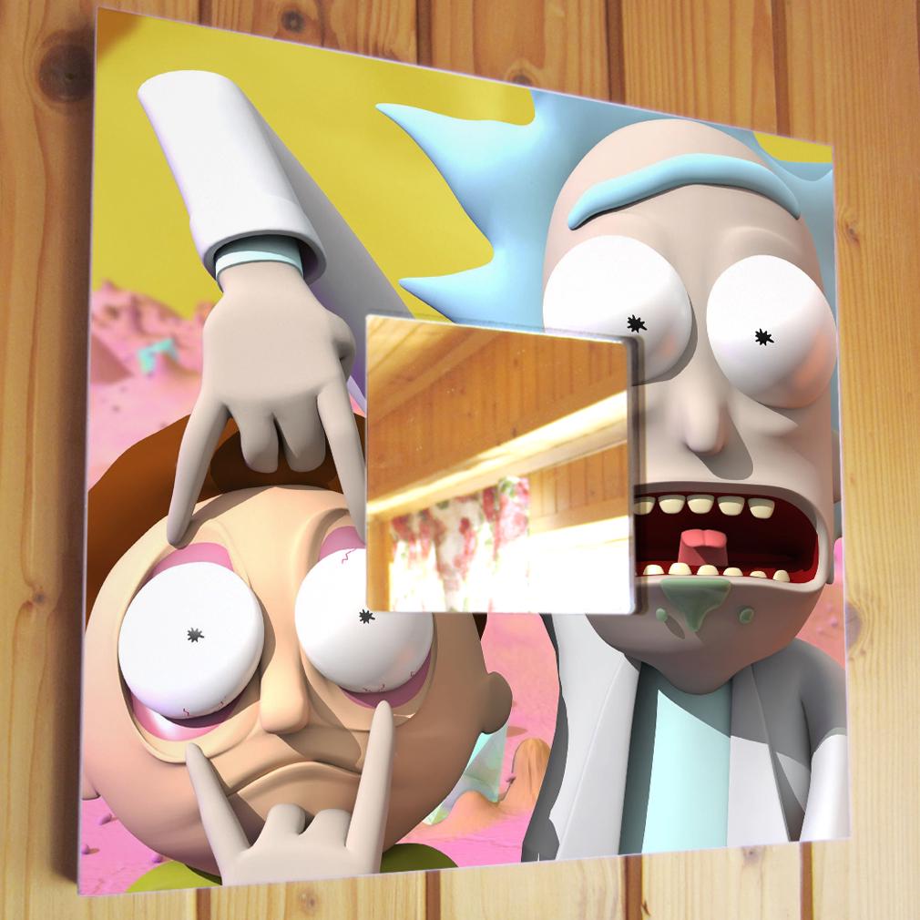 Зеркало декоративное "Rick and Morty 260х260 мм (M04327)