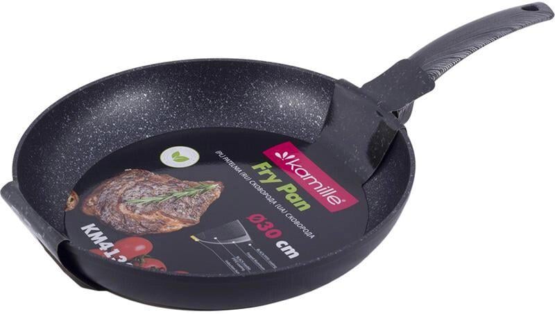 Сковорода Kamille Trudy індукційна з мармуровим антипригарним покриттям 30 см (KM-4133) - фото 2 Сковорода Kamille Trudy індукційна з мармуровим антипригарним покриттям 30 см (KM-4133) - фото 2